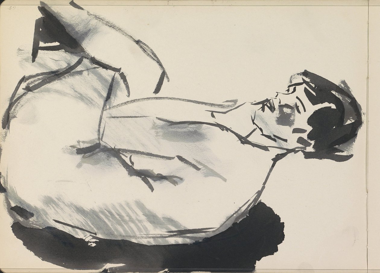 Sitzender weiblicher Akt von Isaac Israels