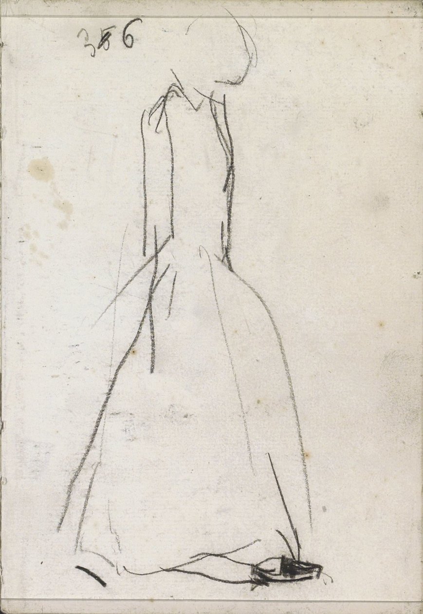 Stehende Frau, im Profil von Isaac Israels