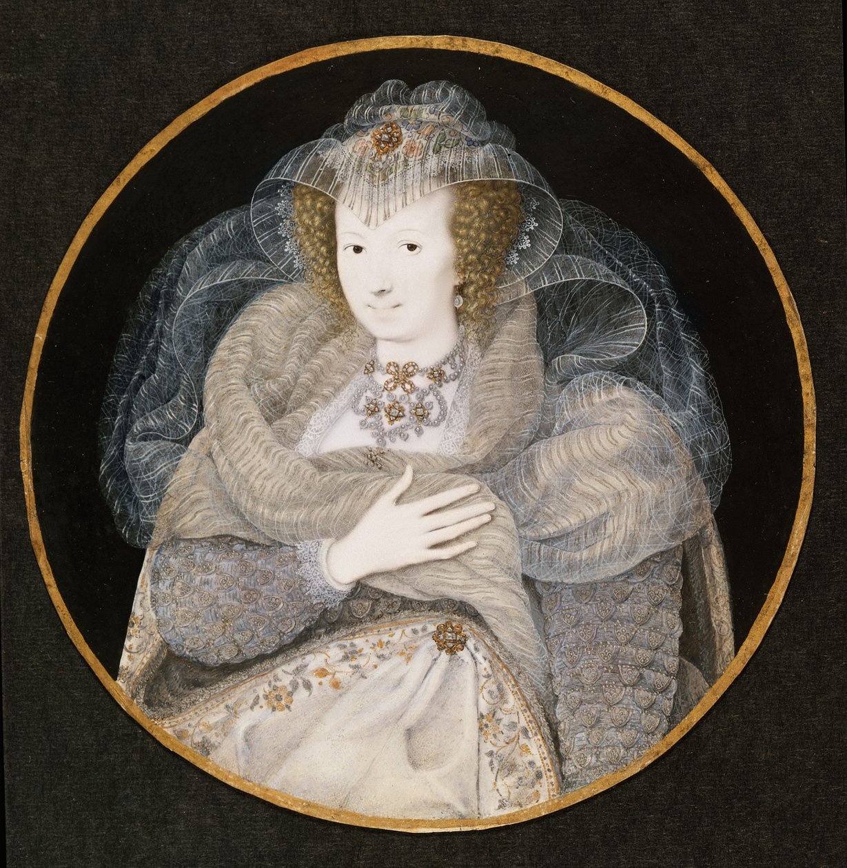 Porträt von Frances, Gräfin Howard von Isaac Oliver