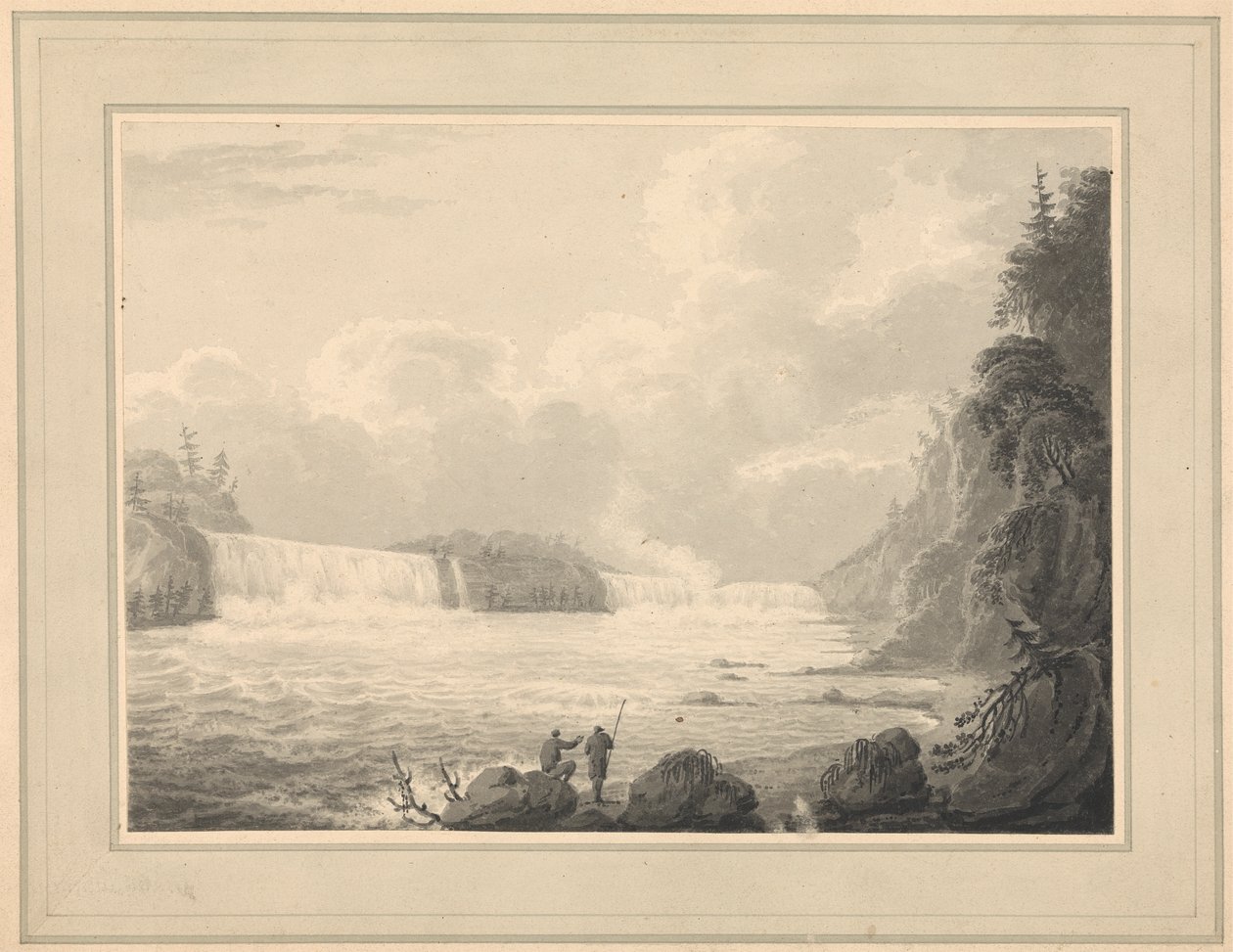 Ansicht der Niagarafälle von Isaac Weld