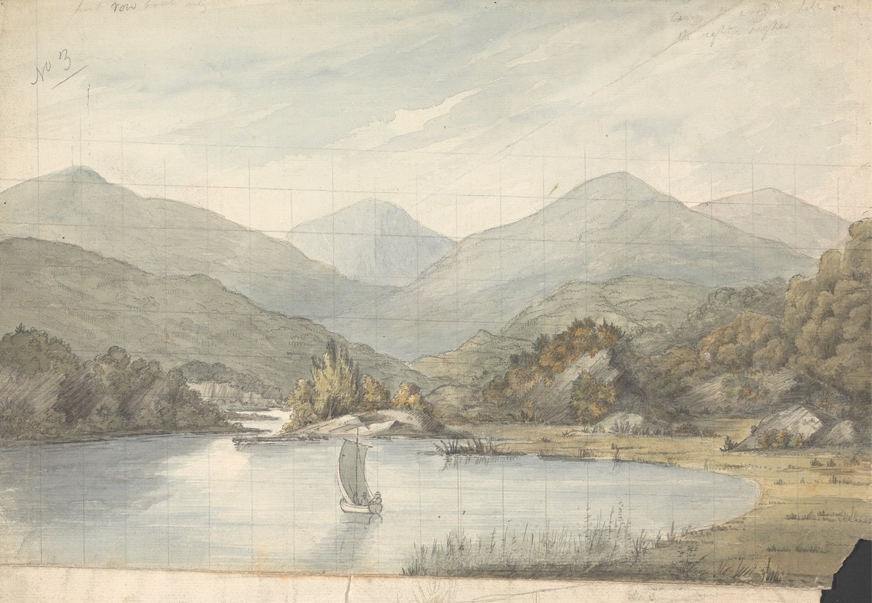 Blick auf den Fluss zwischen den Seen von Isaac Weld