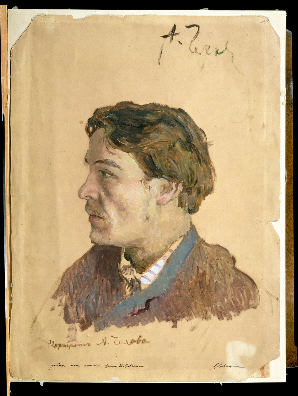 Porträt von Anton Tschechow (1860-1904) von Isaak Ilyich Levitan