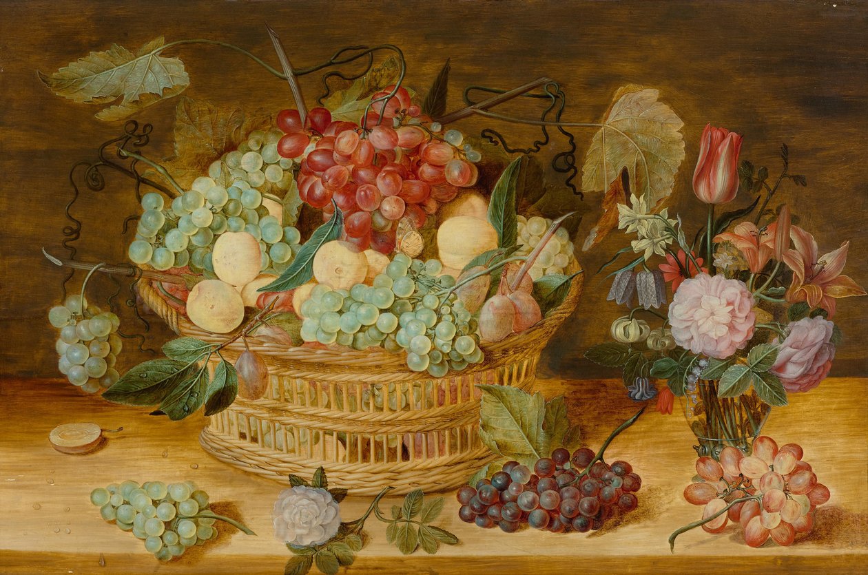 Stillleben mit Früchten in einem Korb von Isaak Soreau