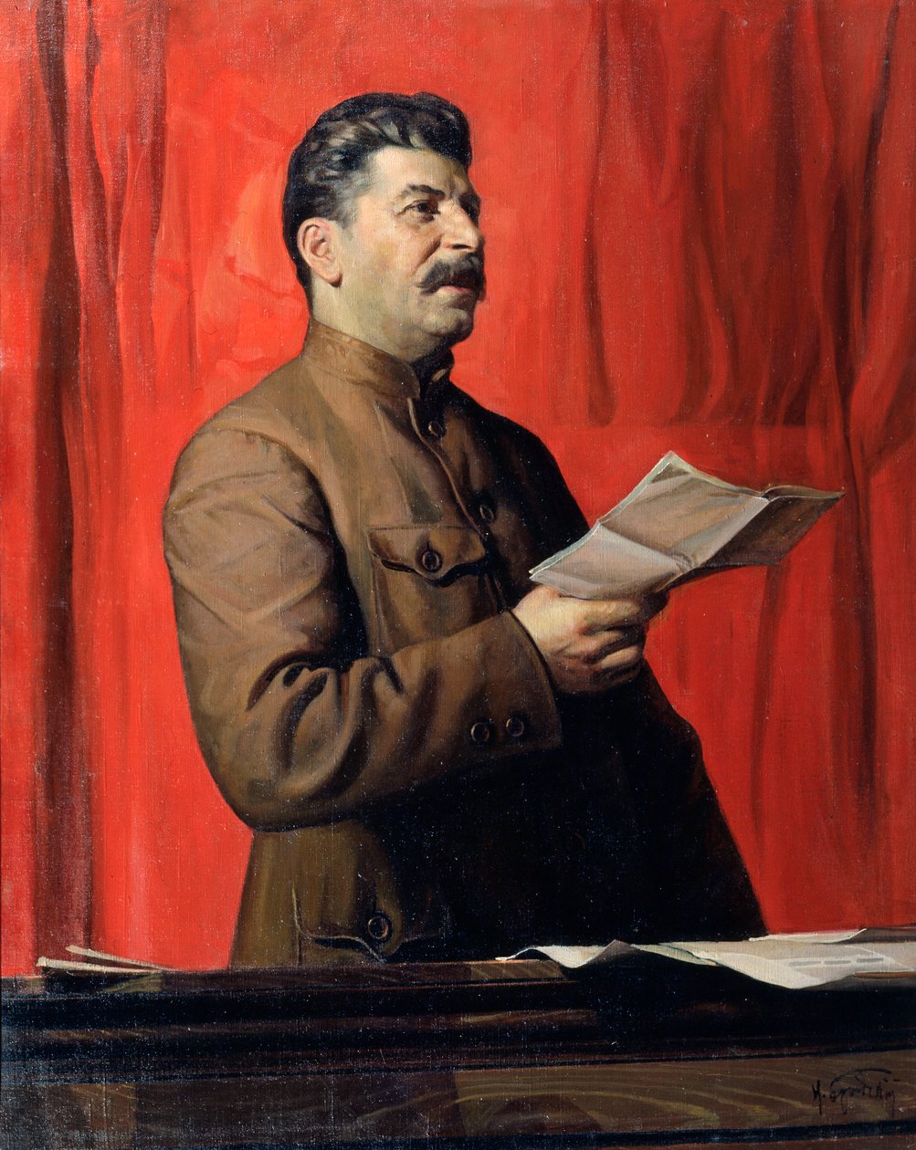 Porträt von Joseph Stalin, 1933 von Isaak Israilevich Brodsky