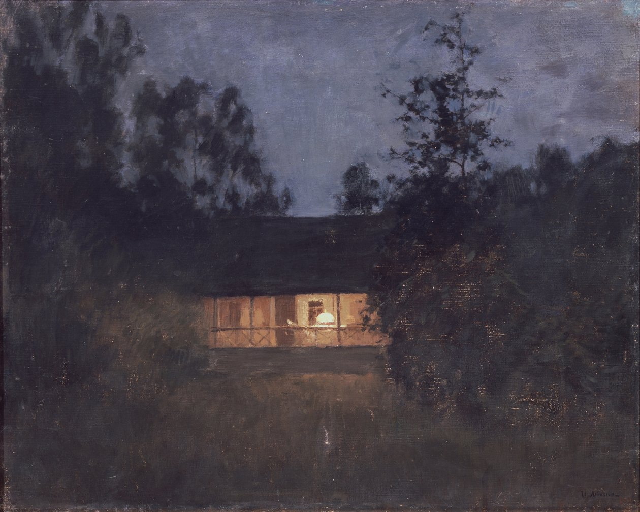 Landhaus in der Dämmerung von Isaak Ilyich Levitan