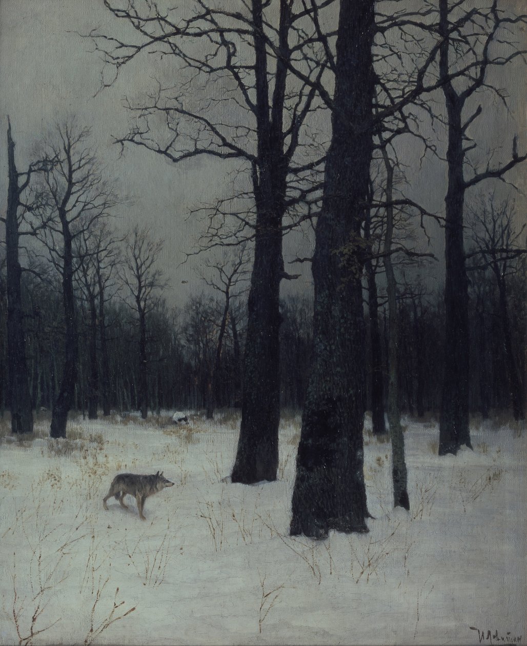 Wald im Winter von Isaak Ilyich Levitan