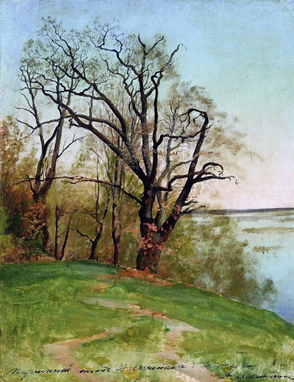 Eiche am Flussufer, 1887 von Isaak Ilyich Levitan