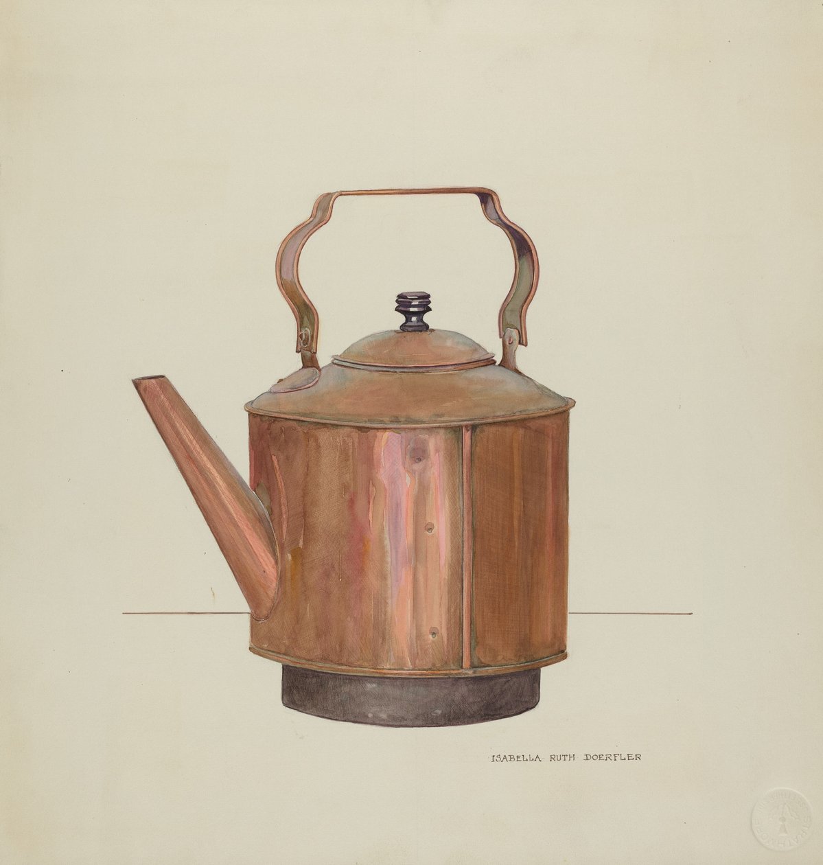 Kupferner Teekessel von Isabella Ruth Doerfler