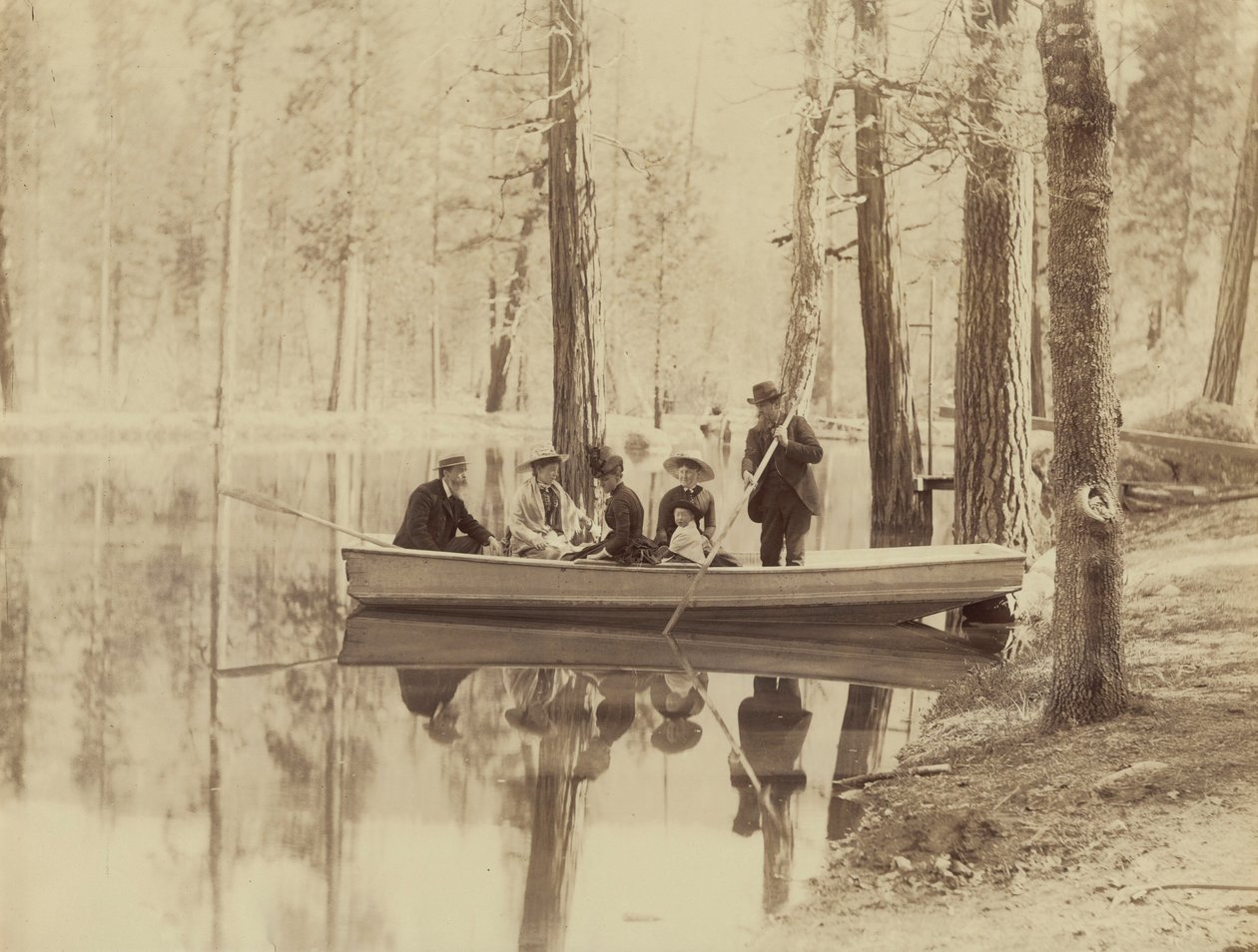 Szene am Stella Lake, Wawona Station, 1880 von Isaiah Taber