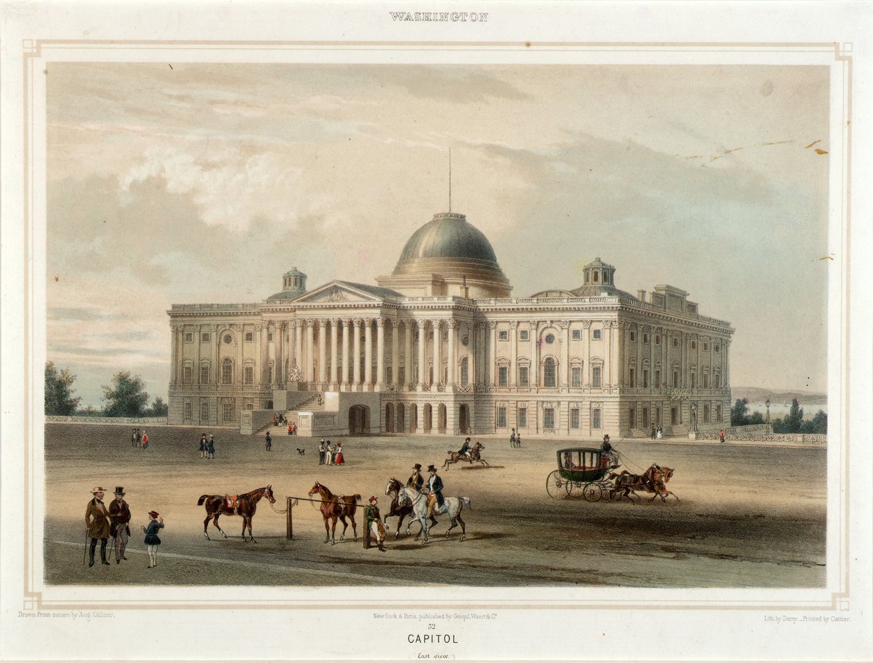 Washington--Kapitol (Ostansicht) von Isidore Laurent Deroy
