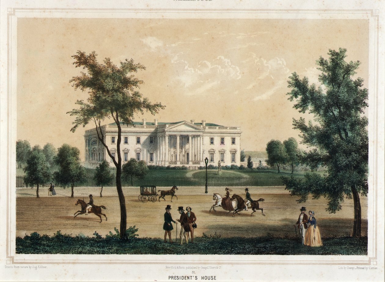 Washington--Haus des Präsidenten von Isidore Laurent Deroy