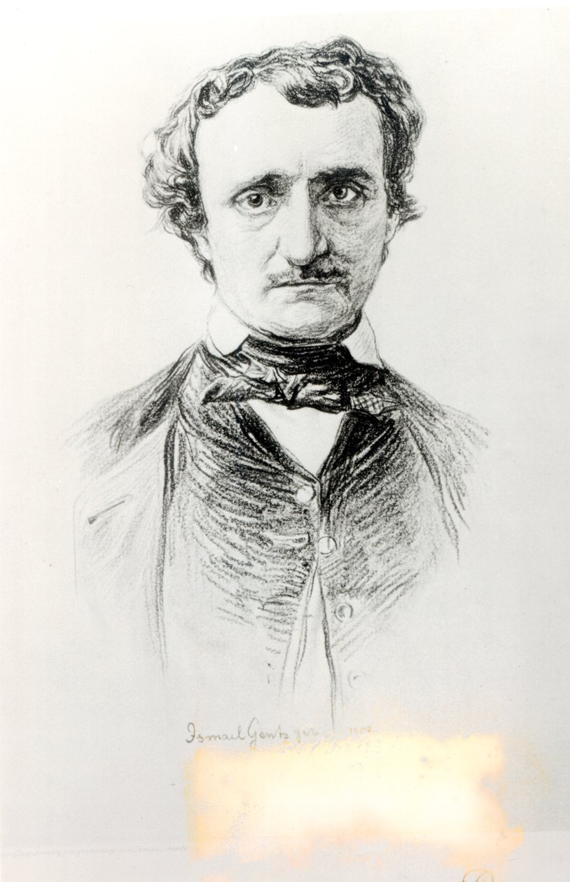Edgar Allan Poe (1809-49) 1907 von Ismael Gentz