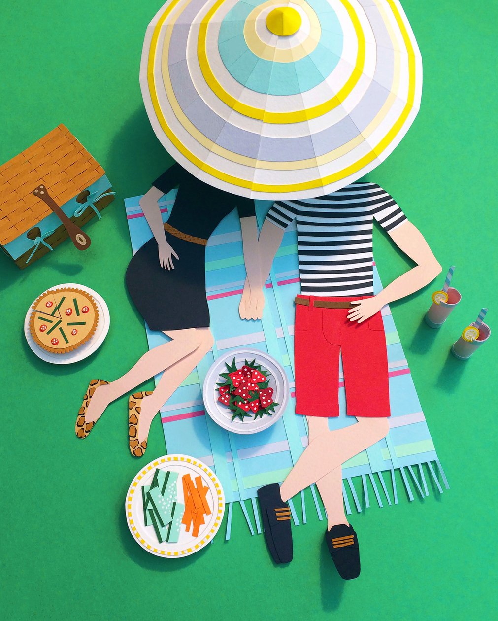 Picknick im Park, 2016 von Isobel Barber