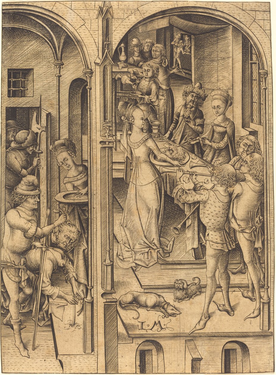 Die Enthauptung des heiligen Johannes des Täufers von Israhel van Meckenem