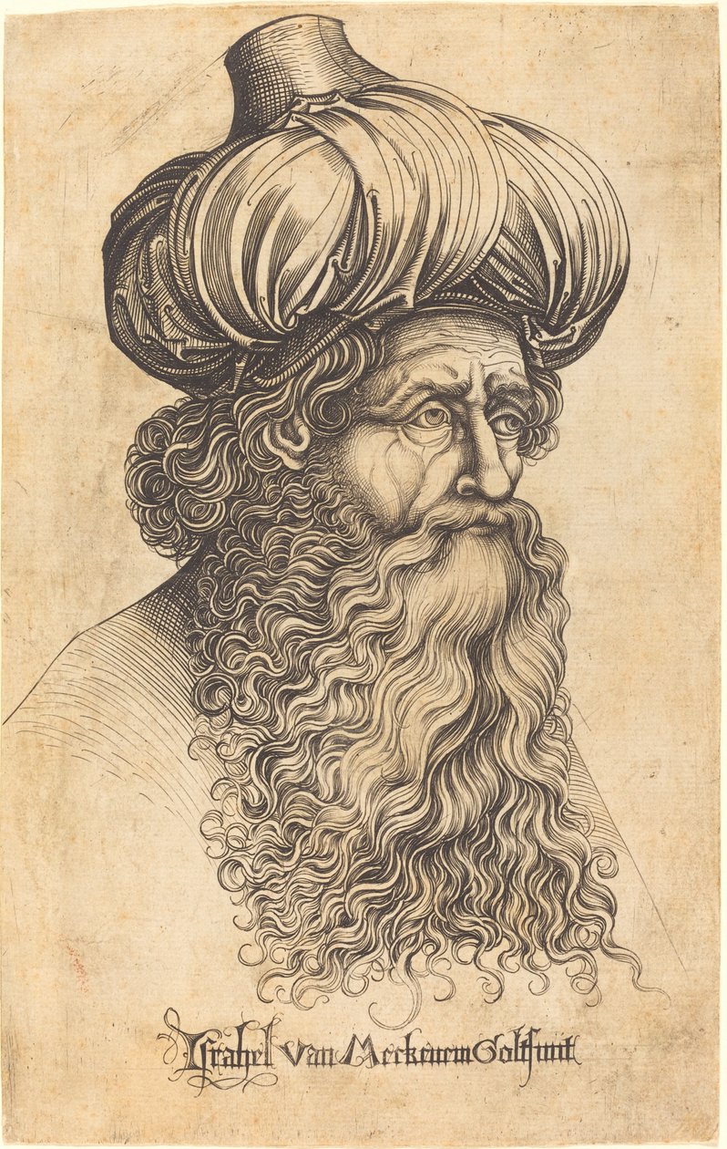 Kopf eines alten Mannes von Israhel van Meckenem