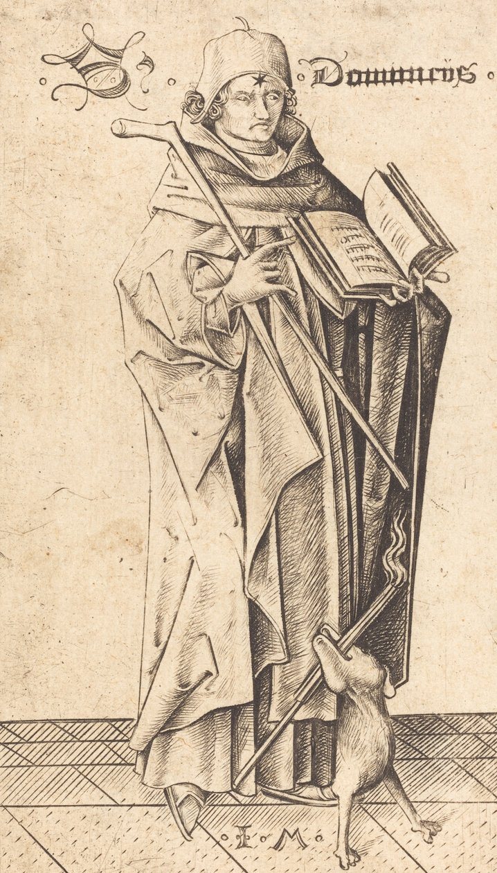 Heiliger Dominikus, ca. 1470 von Israhel van Meckenem