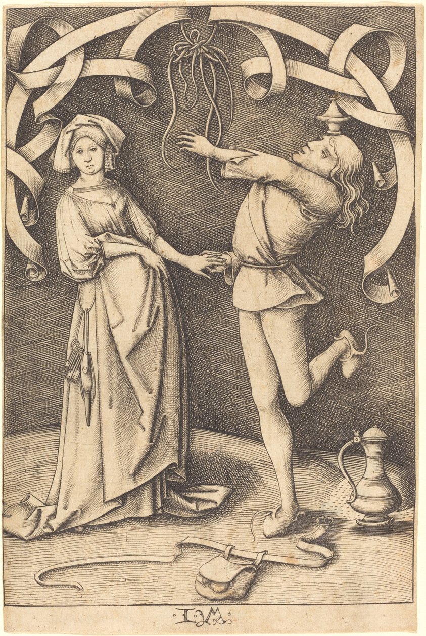 Der Jongleur und die Frau von Israhel van Meckenem