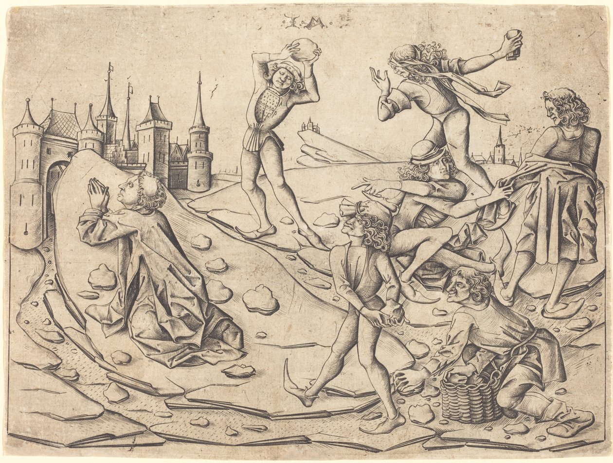 Die Steinigung des Heiligen Stephanus von Israhel van Meckenem
