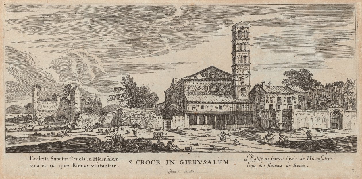 S. Croce in Gerusalemme von Israël Silvestre