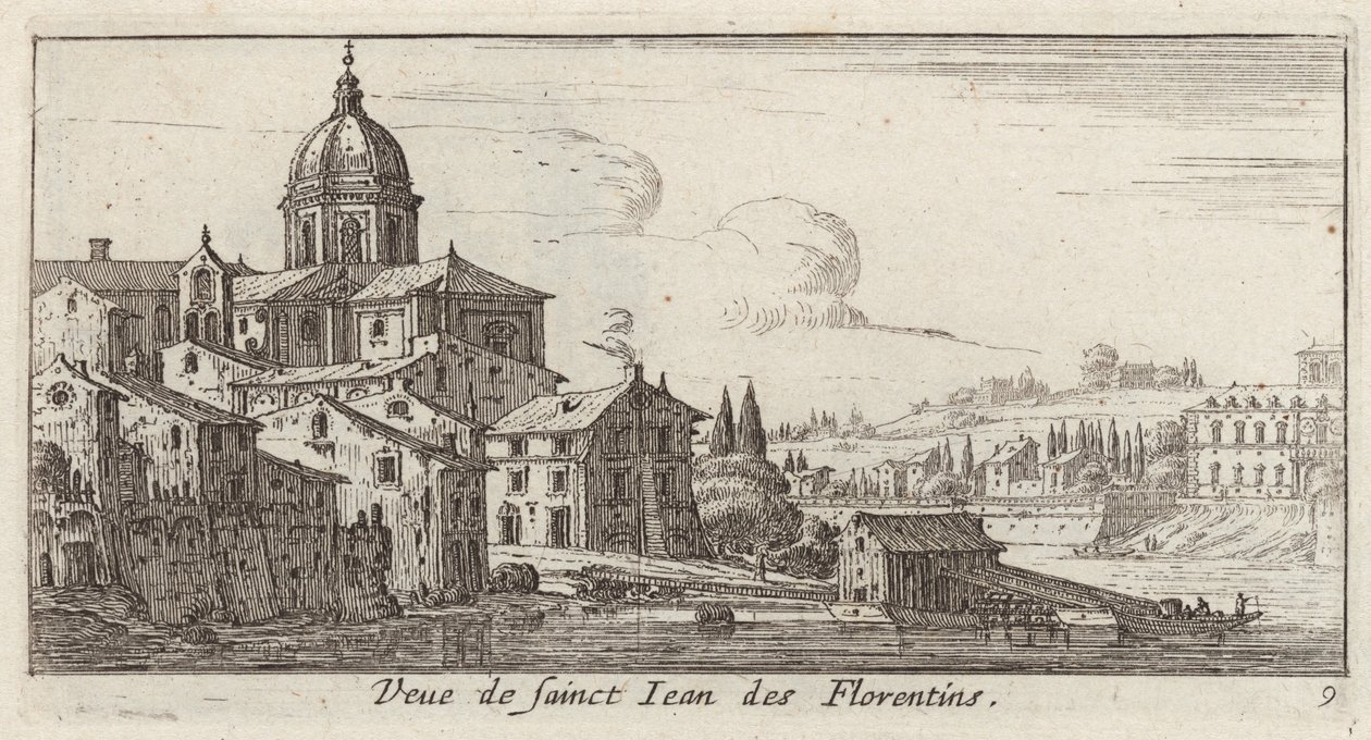 Ansicht von Sankt Johann der Florentiner von Israël Silvestre
