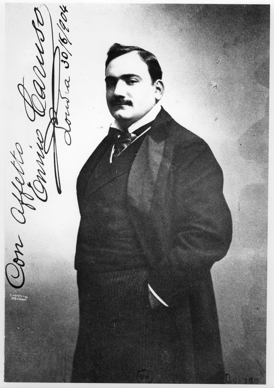 Enrico Caruso (1873-1921) 1904 von Italian Photographer