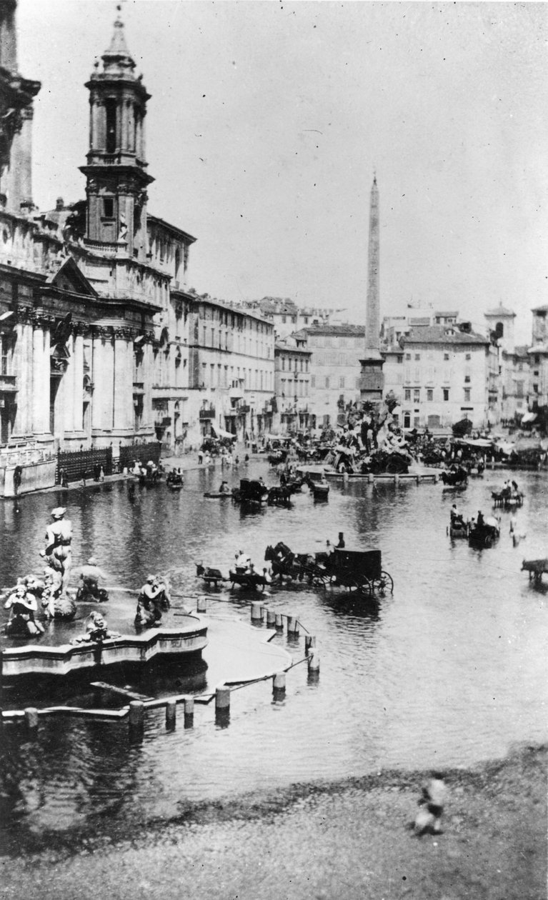 Piazza Navona, Rom, ca. 1865 von Italian Photographer