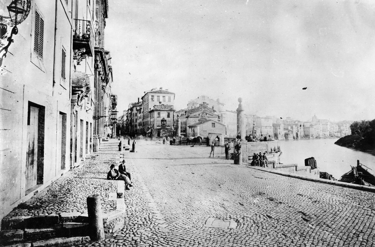 Ansicht der Via Ripetta, Rom von Italian Photographer