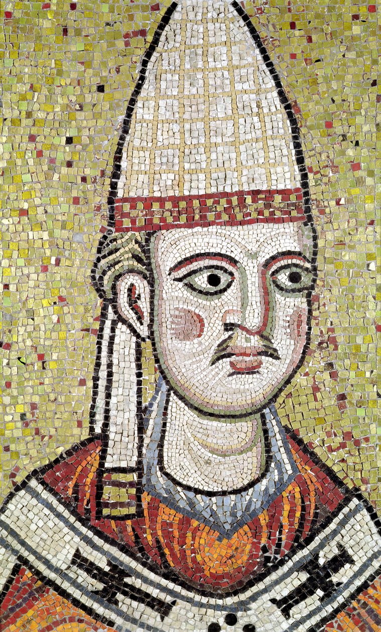 Papst Innozenz III. (1160-1216) (Mosaik) von Italian School
