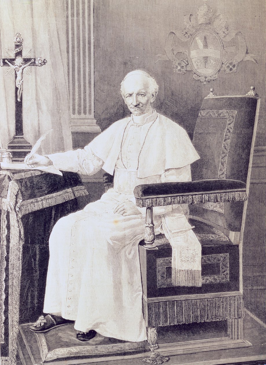 Porträt von Papst Leo XIII. (1810-1903) von Italian School
