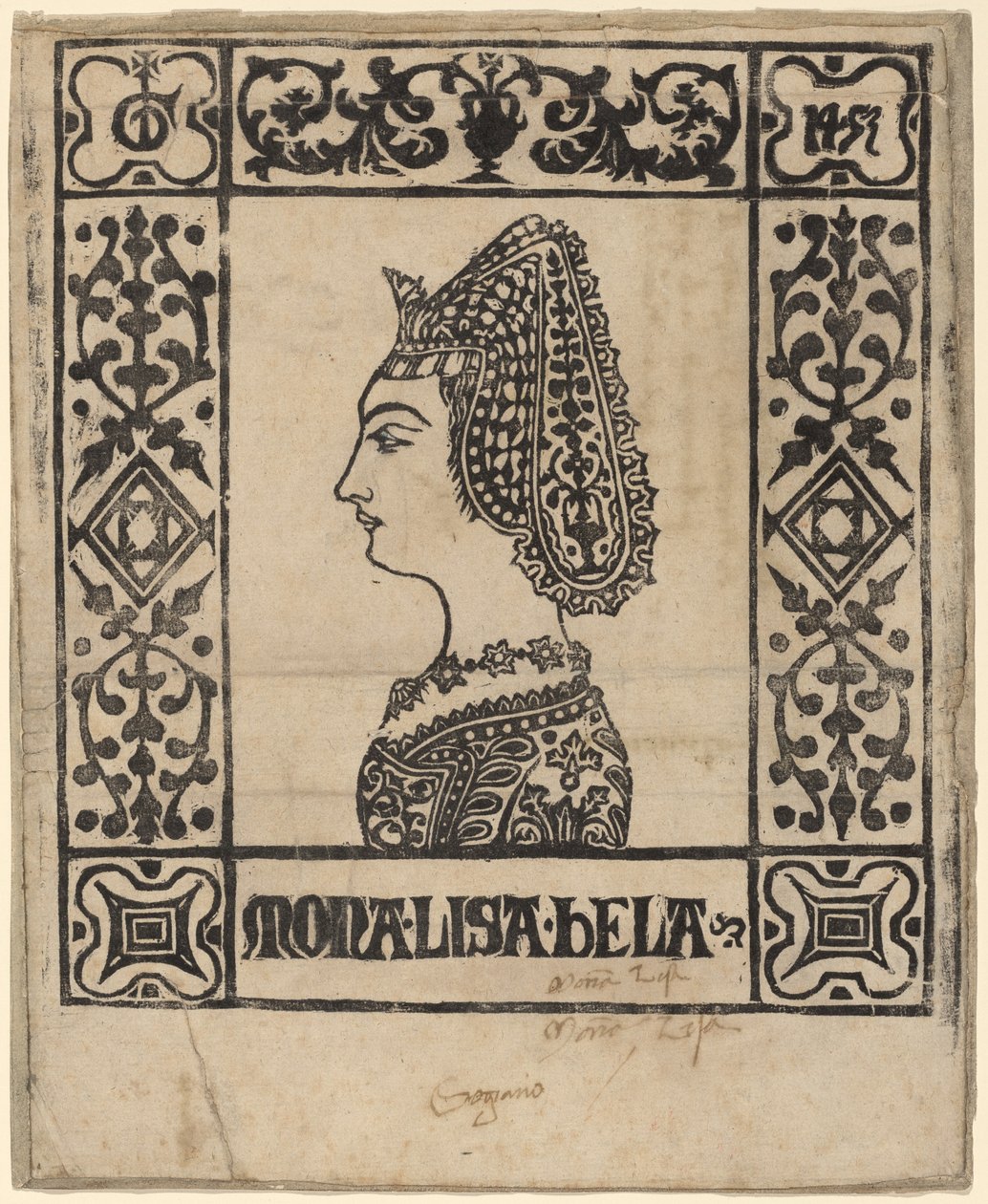 Mona Lisa Bela von Italian 15th Century