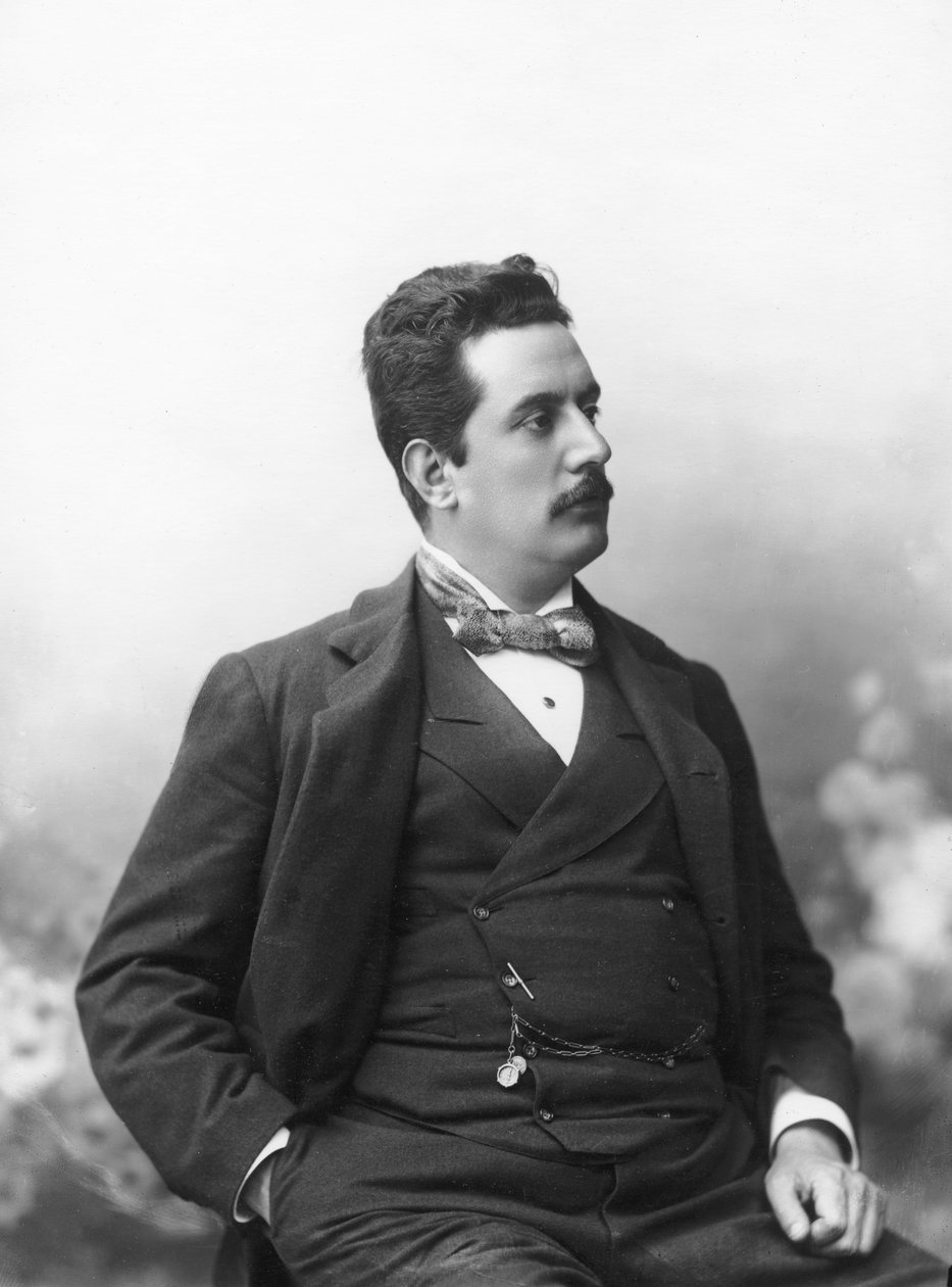Porträt von Giacomo Puccini, ca. 1900 von Italian Photographer
