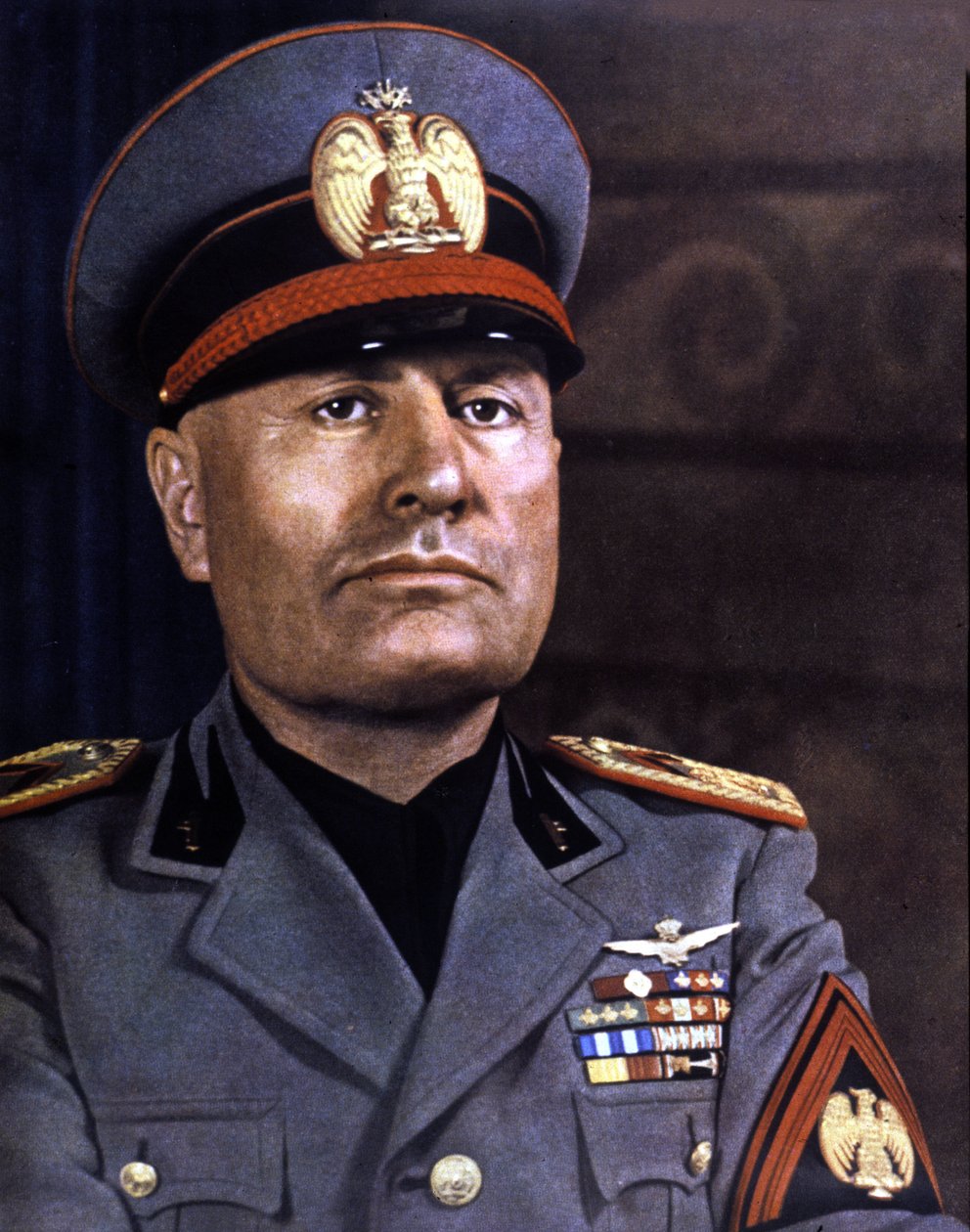 Porträt von Mussolini (Foto) von Italian Photographer