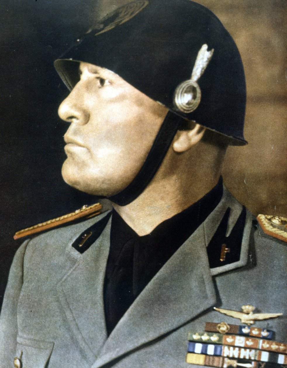 Porträt von Mussolini von Italian Photographer