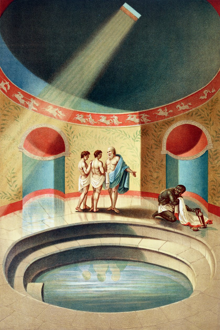 Bäder in einem Haus in Pompeji von Italian School