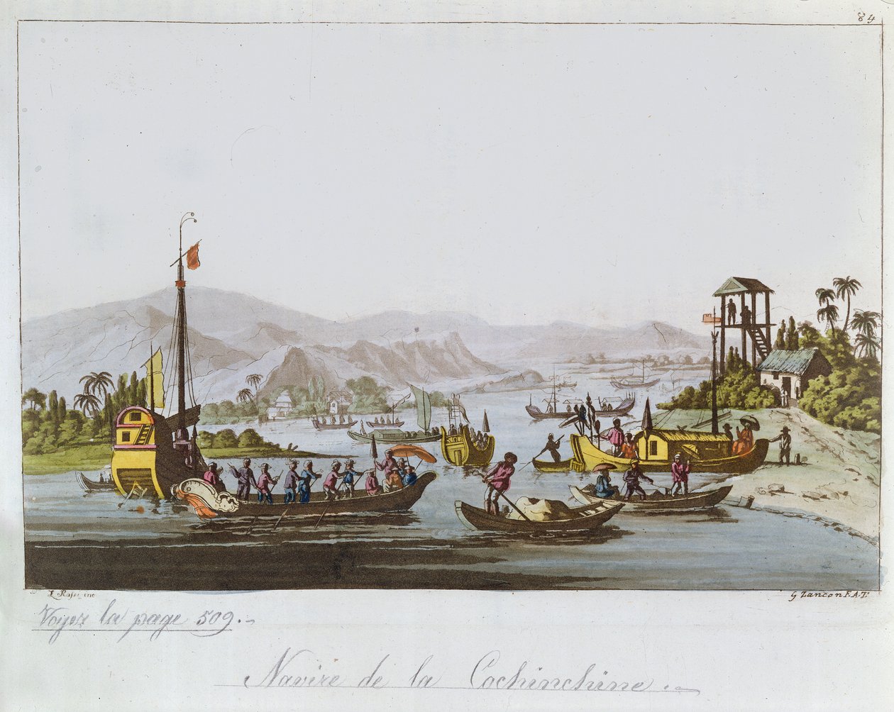 Boote in Cochinchina, ca. 1820-25 von Italian School