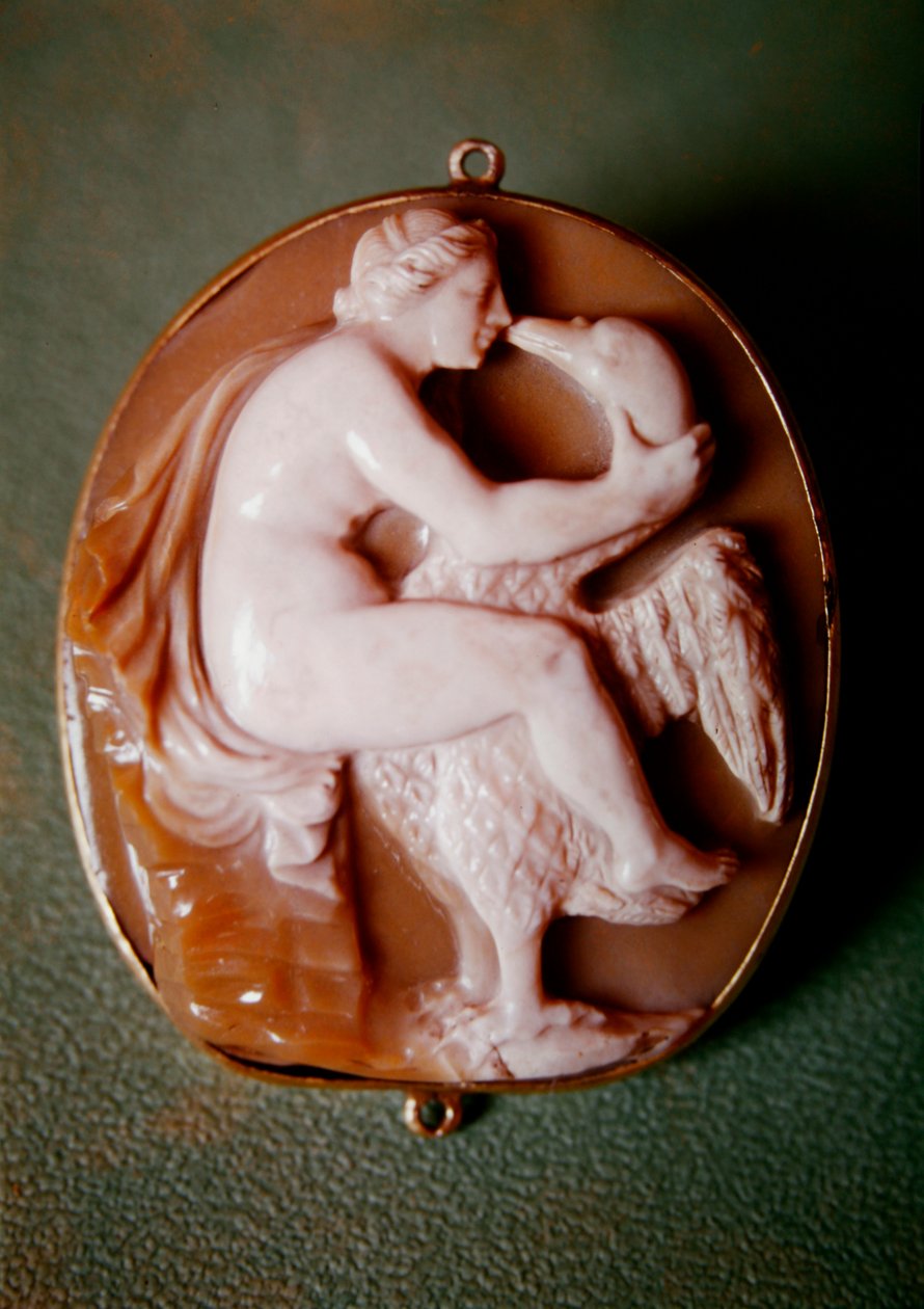 Kamee von Leda und der Schwan (Achat) von Italian School