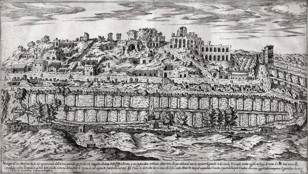 Circus Maximus, Rom (Gravur) von Italian School