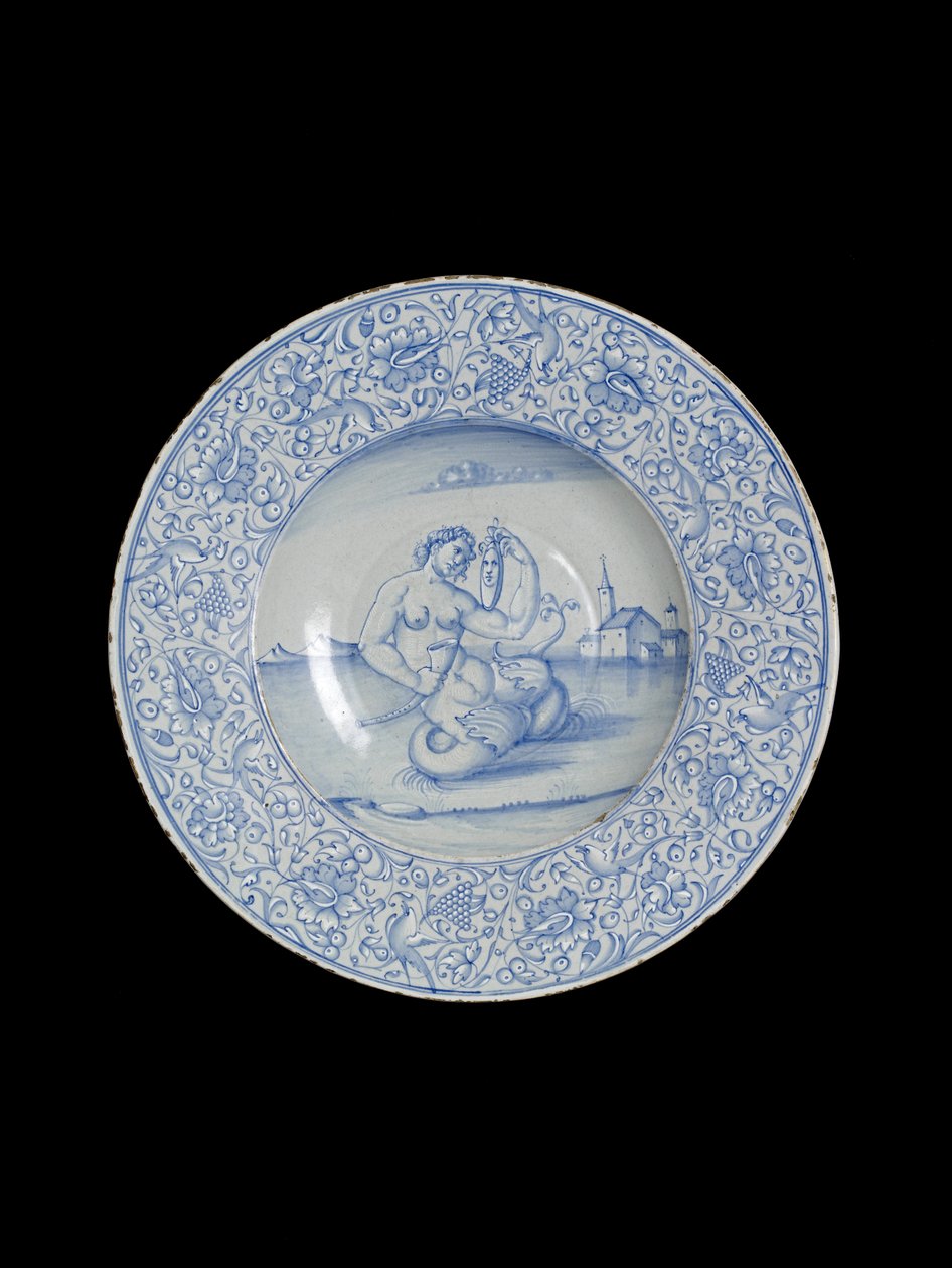 Schale mit einer Sirene, Venedig von Italian School