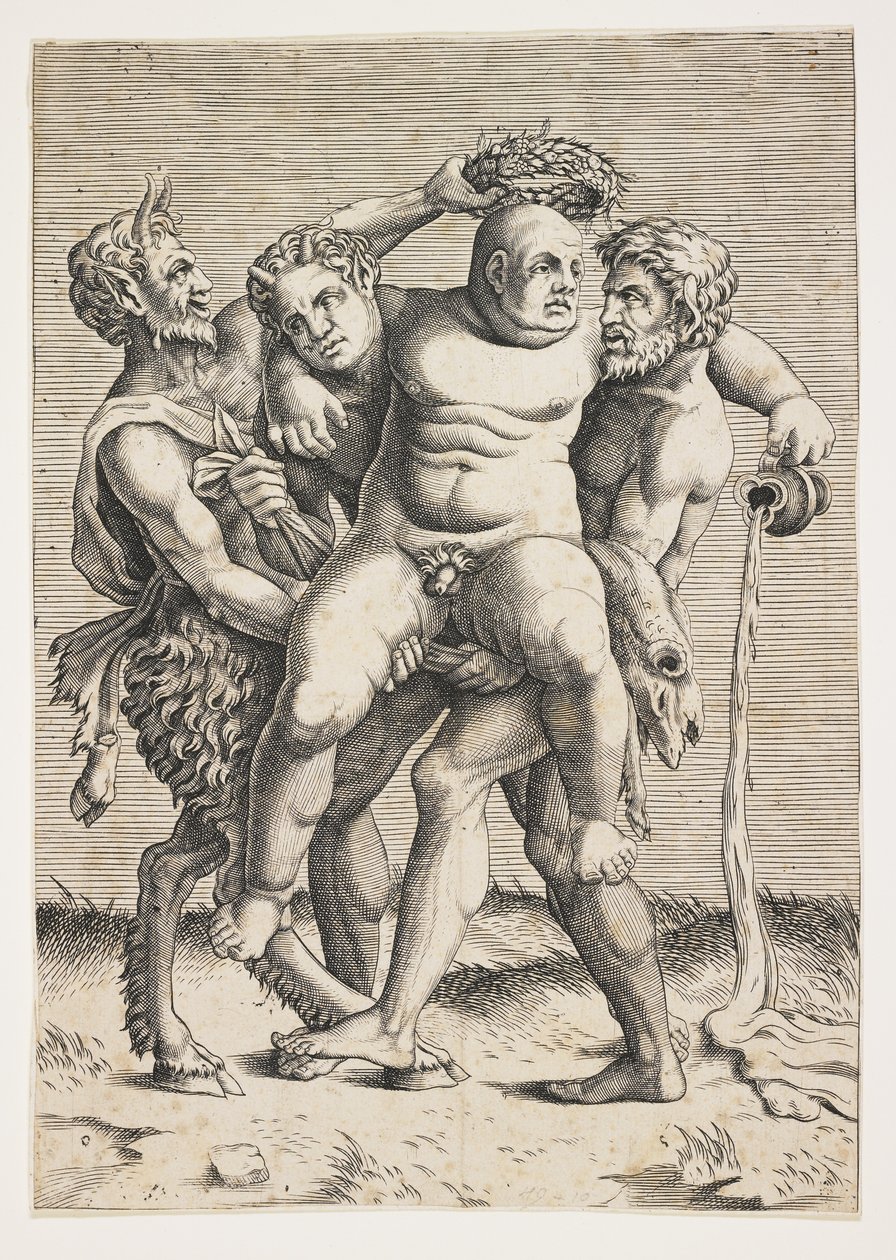 Betrunkener Silenus von Italian School
