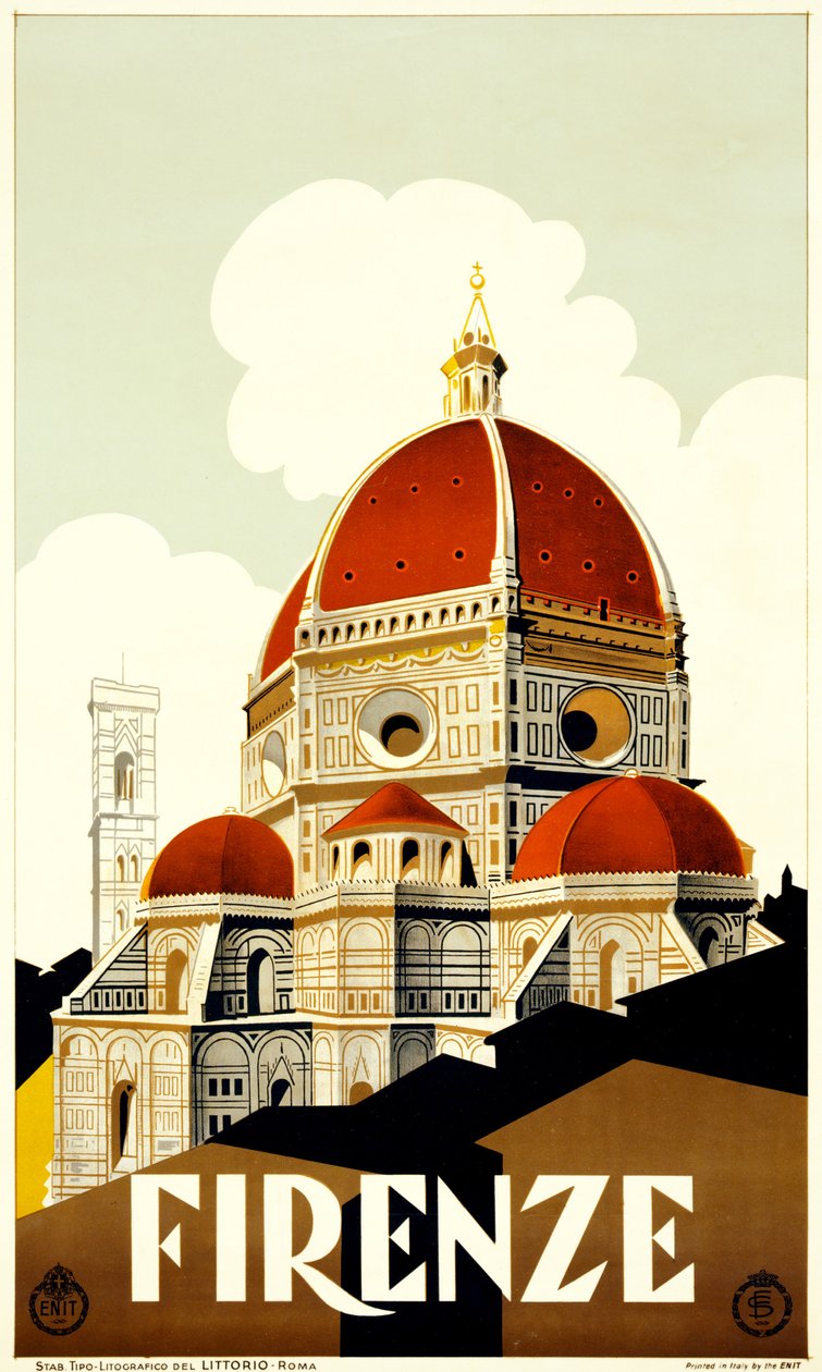 Florenz Reiseplakat, ca. 1930 von Italian School