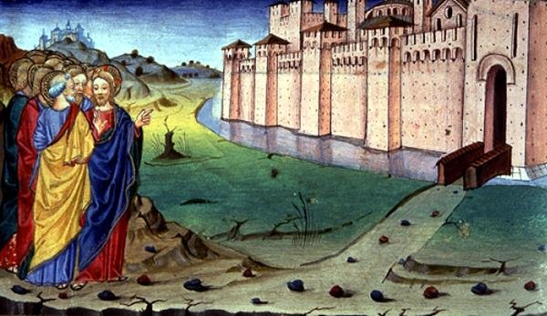 Fol.87v Christus geht nach Galiläa von Italian School