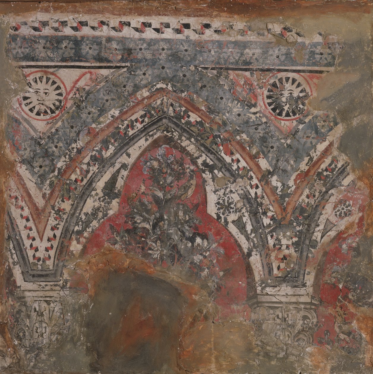 Fragment eines Wandgemäldes von Italian School