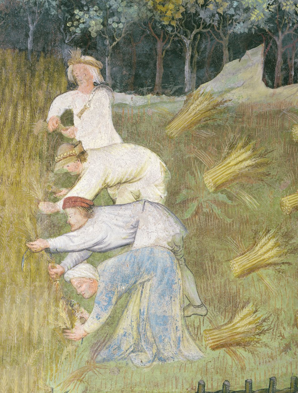 Weizenernte (Detail) von Italian School