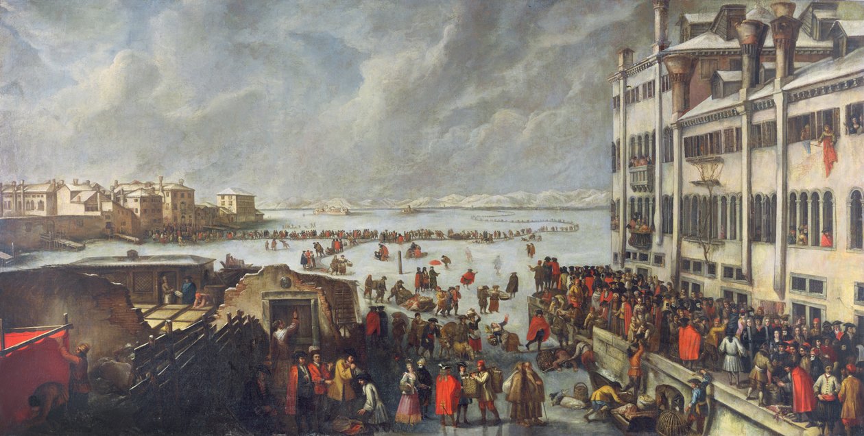 Eis auf der Lagune von Italian School