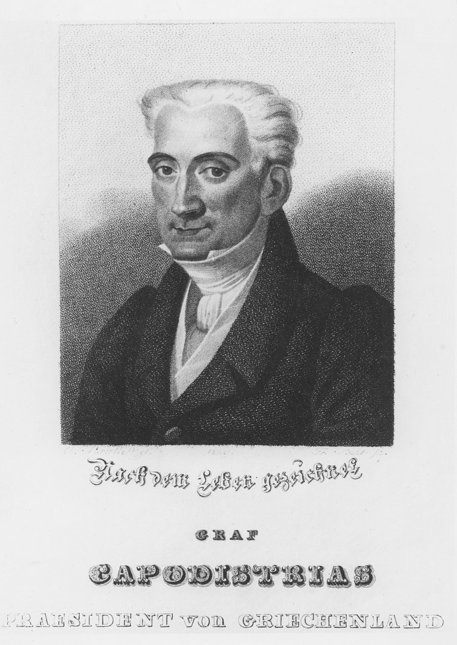 Ioannis Kapodistrias (Gravur) von Italian School