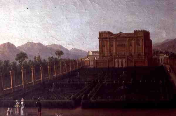 Gemälde der Villa von Italian School