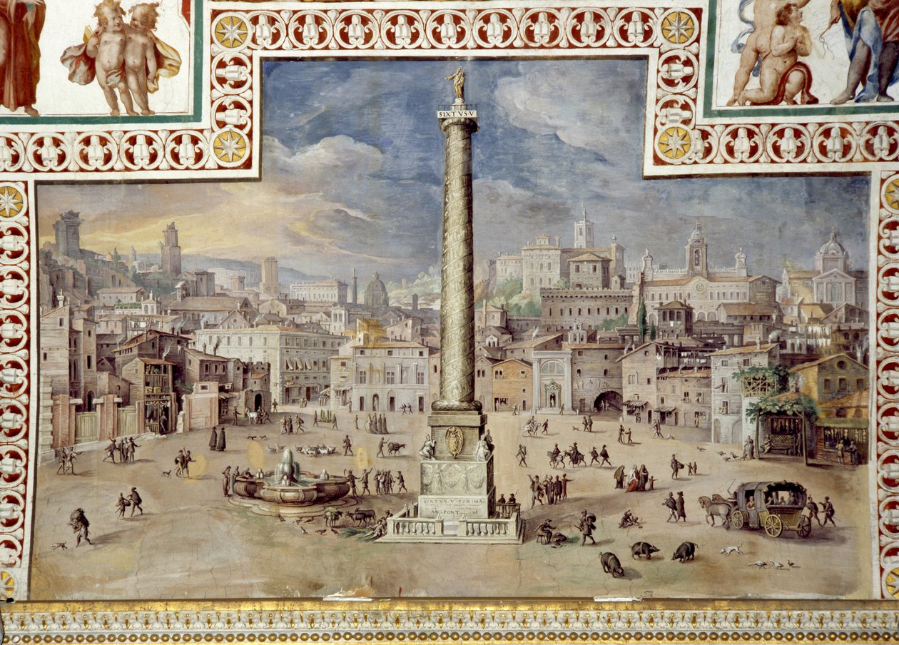 Piazza Colonna, Rom von Italian School