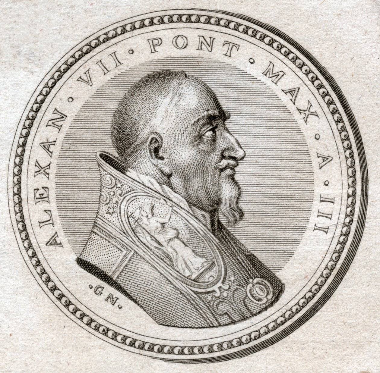 Papst Alexander VII. (Gravur) von Italian School