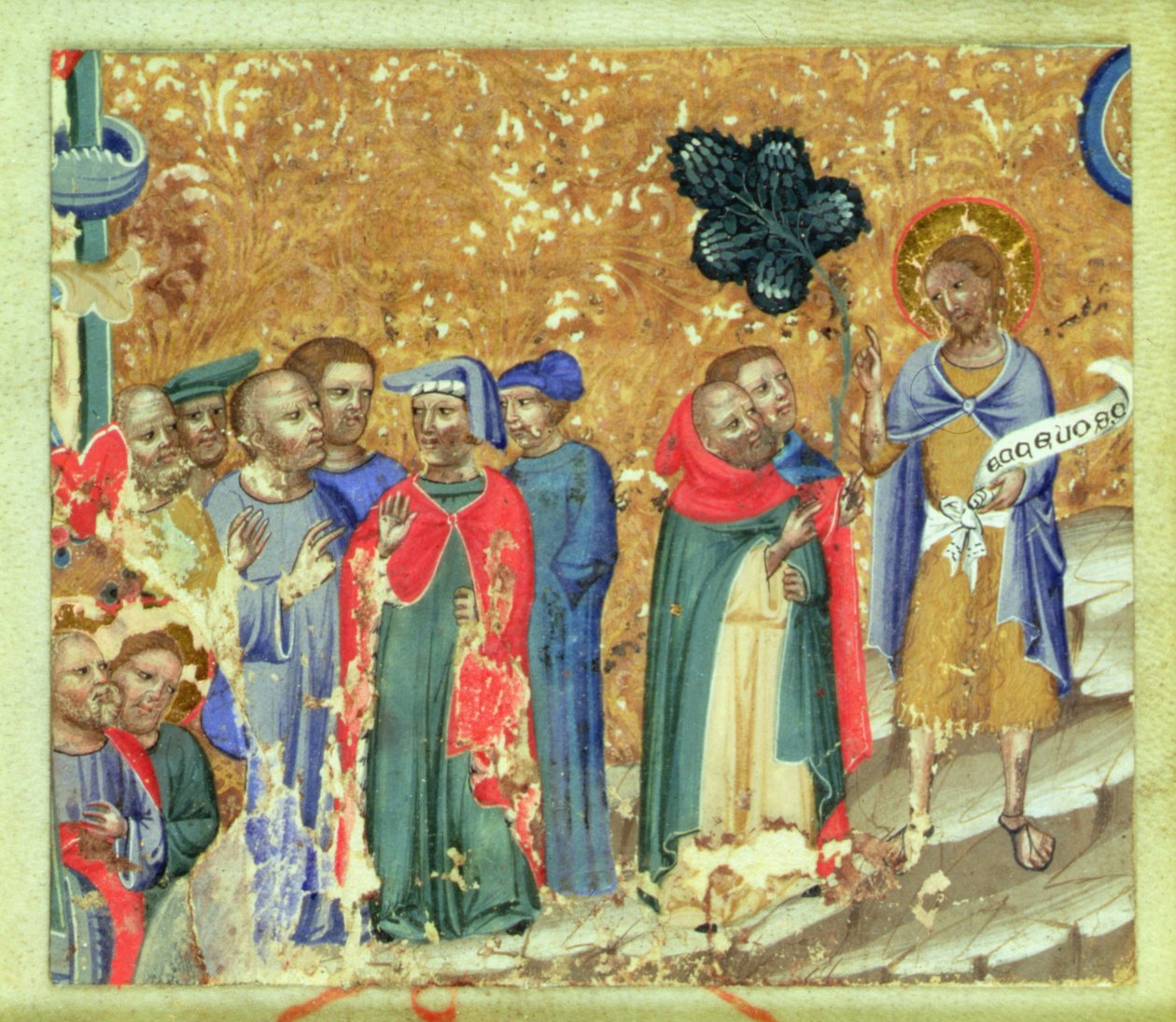St. Johannes der Täufer predigt von Italian School