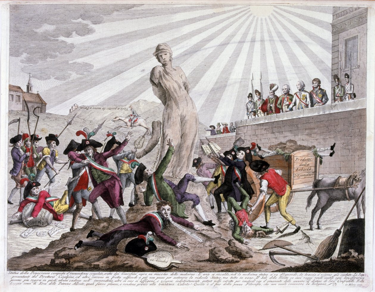 Das Direktorium während der Französischen Revolution 1789-94 von Italian School